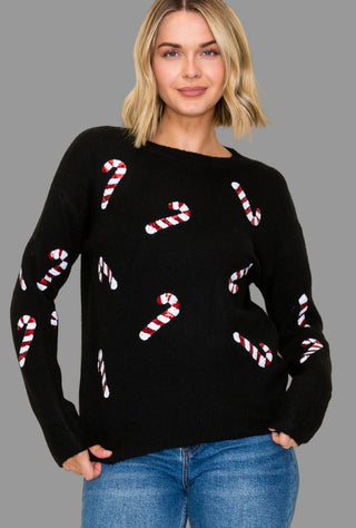 Maylee Candy Cane Sweater