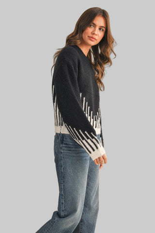 Sandy Black/Ivory Sweater
