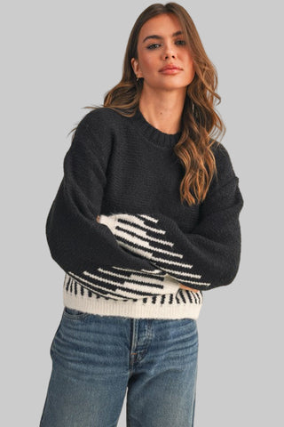Sandy Black/Ivory Sweater