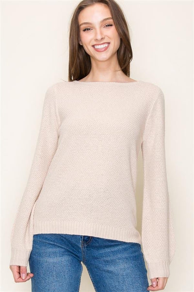 Mary Oatmeal Sweater - Shop Pink Suitcase