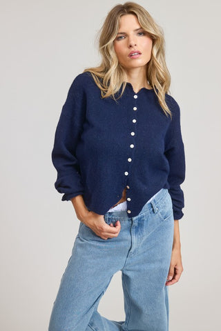 Poppy Navy Cardigan