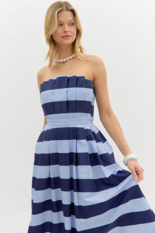 Dylan Sky/Navy Stripe Dress