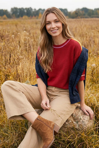 Misty Red Sweater