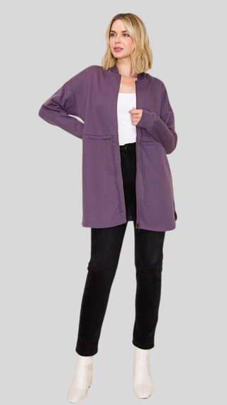 Carsyn Purple Drawstring Jacket