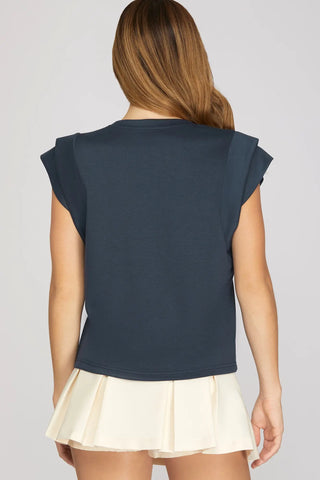 Josie Navy Top