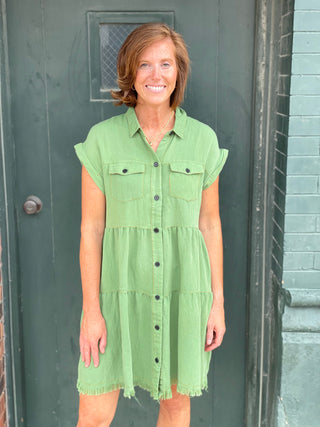 Joy Green Dress