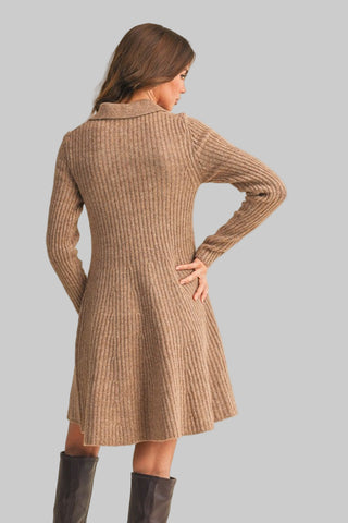Maggie Mocha Sweater Dress