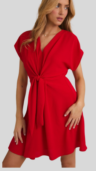Emily Red Knot Dress
