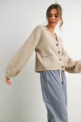 Kim Taupe Cardigan