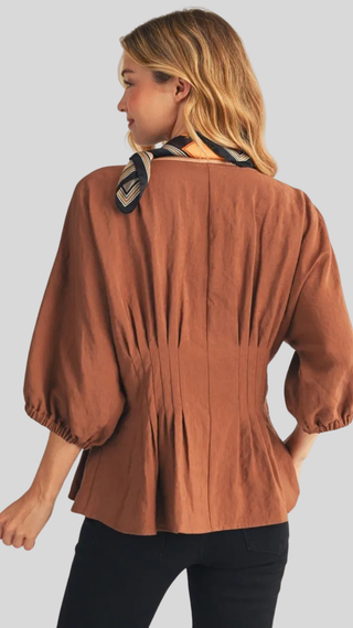 Colette Mocha Top