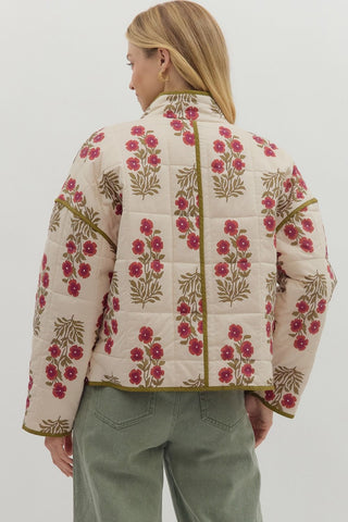 Lottie Quilted Print Jacket
