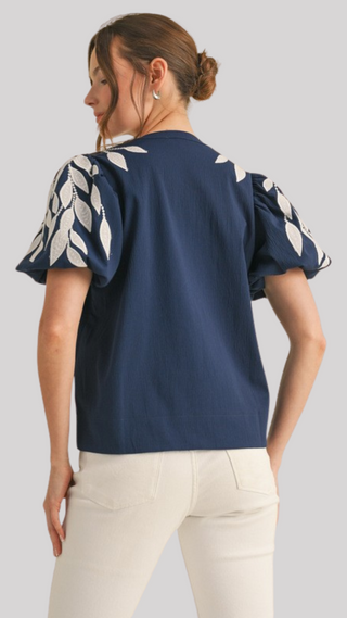 Vivienne Navy Top
