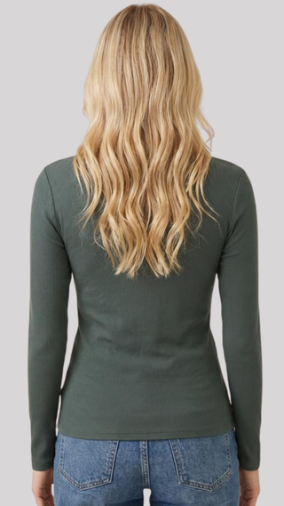 Cameron Olive Ribbed Top