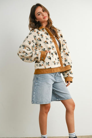 Hillary Cream Floral Jacket