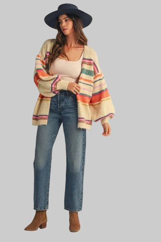 Kendra Multi Stripe Cardigan