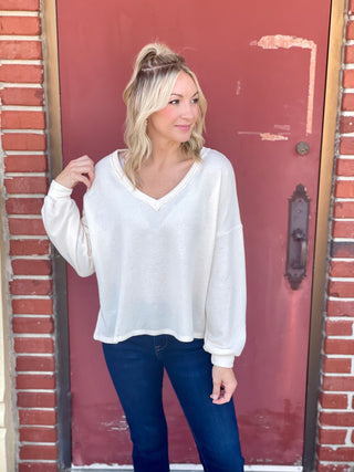 Berkley Cream Tie Top