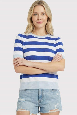 Kendra Royal Stripe Top