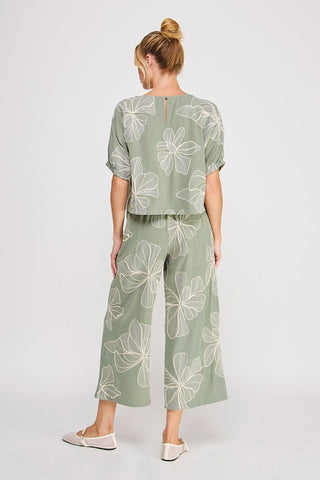 Laina Sage Floral Top