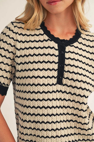 Maura Black/Taupe Sweater