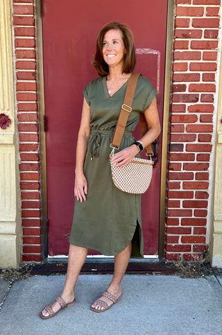 Alyssa Olive Dress