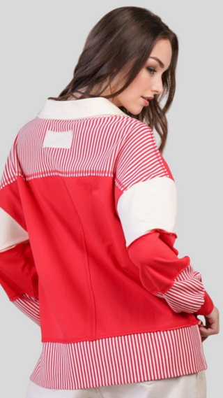 Susan Red Sweatshirt