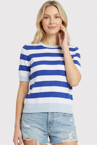 Kendra Royal Stripe Top