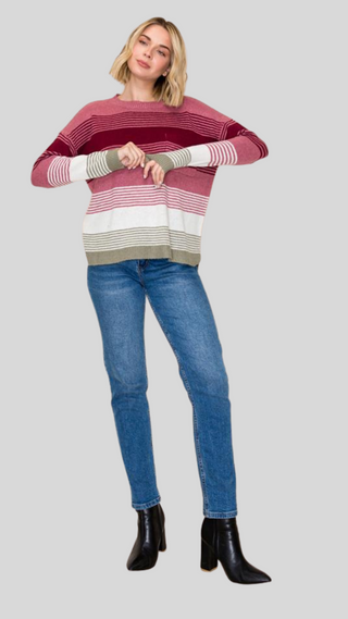 Harper Rose/Burgundy Sweater