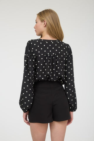 Sydney Black Dot Top