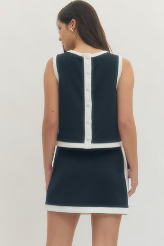 Jocelyn Navy Top