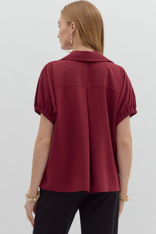 Giselle Burgundy Top