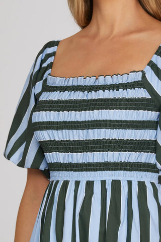Merritt Green/Blue Midi Dress