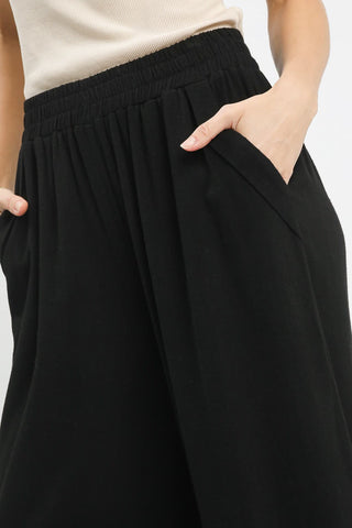 Savannah Black Linen Pant