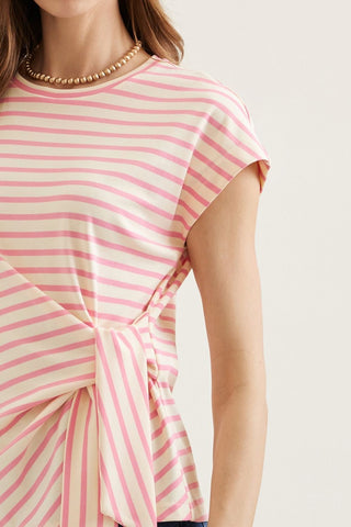 Nolana Pink Stripe Top