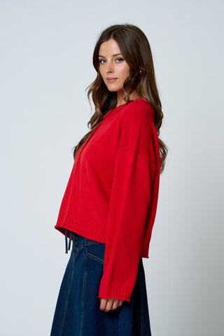 Abigail Red Cardigan