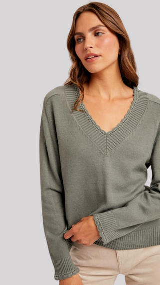 Aurora Sage Sweater