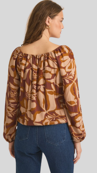 Delilah Burgundy Floral Top