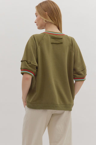Randi Olive Sweatshirt