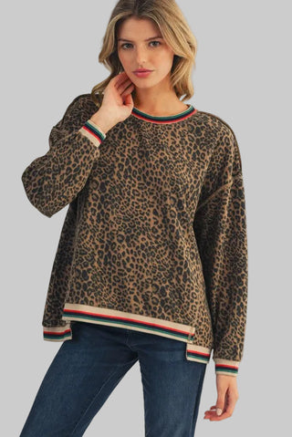 Rachelle Animal Print Pullover