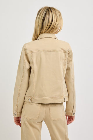 Tatum Latte Vintage Washed Jacket