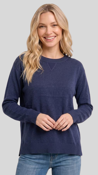 Monica Navy Sweater