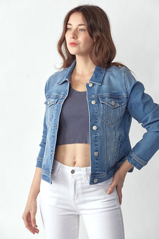 Tatum Medium Denim Vintaged Wash Jacket