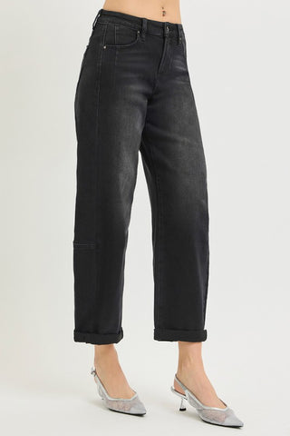 Jen High Rise Barrel Denim