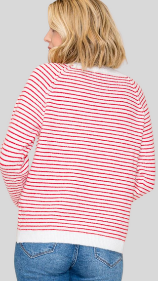 Hazel Red Stripe Sweater