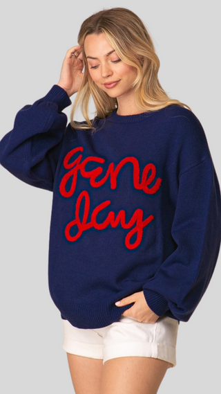 Jenny Navy Gameday Sweater