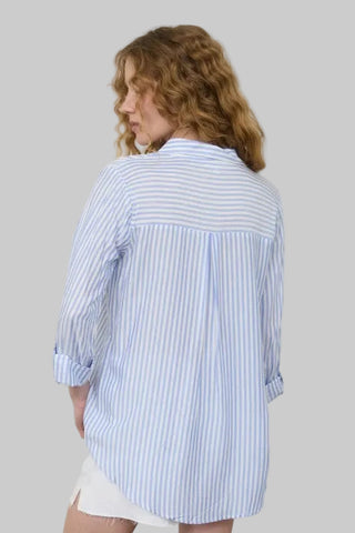 Avery Blue Pinstripe Shirt