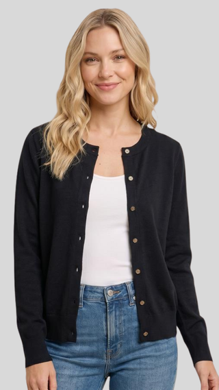 Emma Black Cardigan