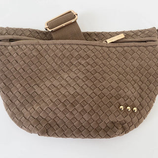 Westlyn Taupe Suede Bag