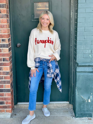 Kenna Cream Pumpkin Sweater