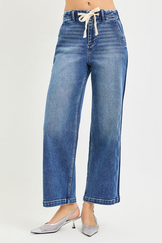 Evie Drawstring Side Stripe Crop