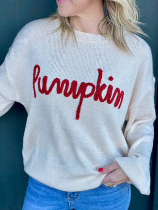 Kenna Cream Pumpkin Sweater